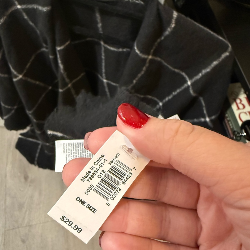 Old Navy Black and White Plaid Jacket